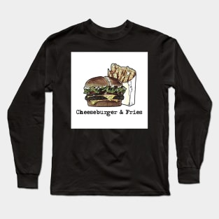 Cheeseburger & Fries Long Sleeve T-Shirt